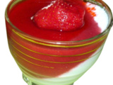 Panna cotta fraises coco