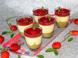 Pots rhubarbe vanille fraises