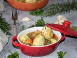 Poulet en cocotte et ses boulettes