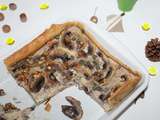 Quiche automnale aux champignons , thon et noix