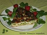 Quiche brocolis roquefort