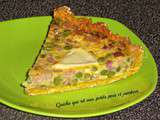 Quiche qui rit aux petits pois et jambon