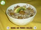 Quinoa aux pommes grillées ( pour 1 pers)