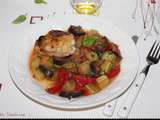 Ratatouille maison et poulet grillé