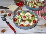 Salade folle de torsettes et courgettes au gorgonzola