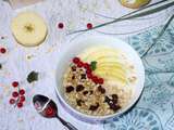 Smoothie bowl pommes et flocons