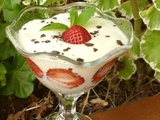 Tiramisu light aux fraises( pour 1 pers)