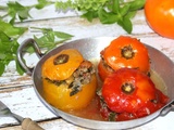 Tomates farcies au boeuf et aux blettes