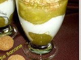 Trifle rhubarbe banane