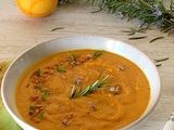 🥕 Velouté de carottes et courgettes au romarin