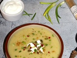 Velouté panais et poireaux au curry