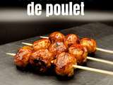 Brochettes de boulettes de poulet