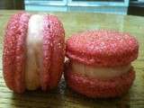 Macarons fraises Tagada