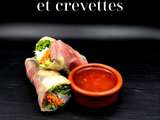 Rouleaux de printemps, canard et crevettes