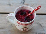 Mug cake aux fruits rouges