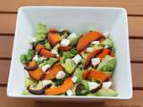 Salade abricots, avocat et feta