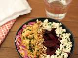 Salade de lentilles corail et betteraves