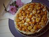 Tarte tatin light aux mirabelles sur feuilles de brick