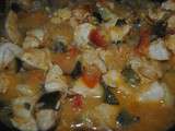 Curry de poulet aux courgettes