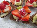 Tartelettes fruits rouges kiwi