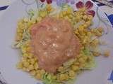 Salade de crevettes piquantes