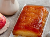 Gâteau de pommes caramélisées et crème anglaise