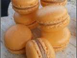 Macarons à l'orange et chocolat au lait