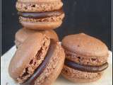 Macarons au chocolat, recette en images