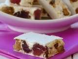 Nougat pistaches et fraises séchées