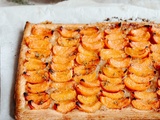 Tarte feuilletée aux abricots; Pâte feuilletée express