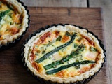 Tartes aux asperges et saumon