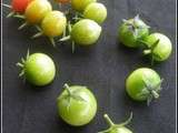 Tomates vertes au vinaigre