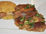 Confit de Canard aux Pommes et aux Dattes