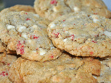 Cookies au Chocolat blanc et aux Pralines Roses