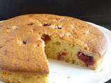 Banana and raspberry cake