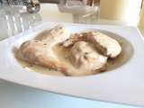 Chicken in garlic cream sauce