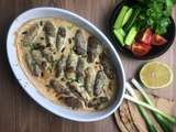 Kafta in tahini sauce