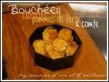 Bouchées aux carottes, pomme de terre et comté