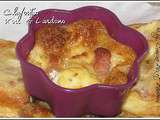 Mini clafoutis kiri&lardons