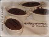 Moelleux au chocolat et clémentines