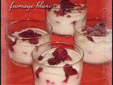 Mousse de fromage blanc light aux framboises