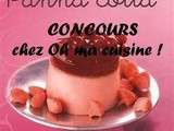 Panna cotta concours chez Caroline