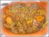 Tajine de boeuf aux petits pois & carottes