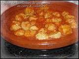 Tajine de boulettes de poisson au curry & coriandre