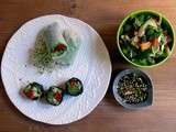 Sushis sans riz et rouleau croquant