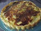 Tarte aux asperges d'Alsace et au saumon de Norvège