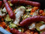 Cocotte de légumes, merguez, poulet et épices façon couscous de Lydia