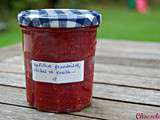 Confiture de pêche et de framboise à la vanille de Bizzie