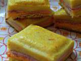 Croque tablette jambon cheddar et curcuma de Sarah