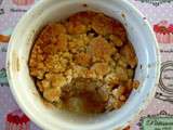 Crumble pomme vanille de Marine